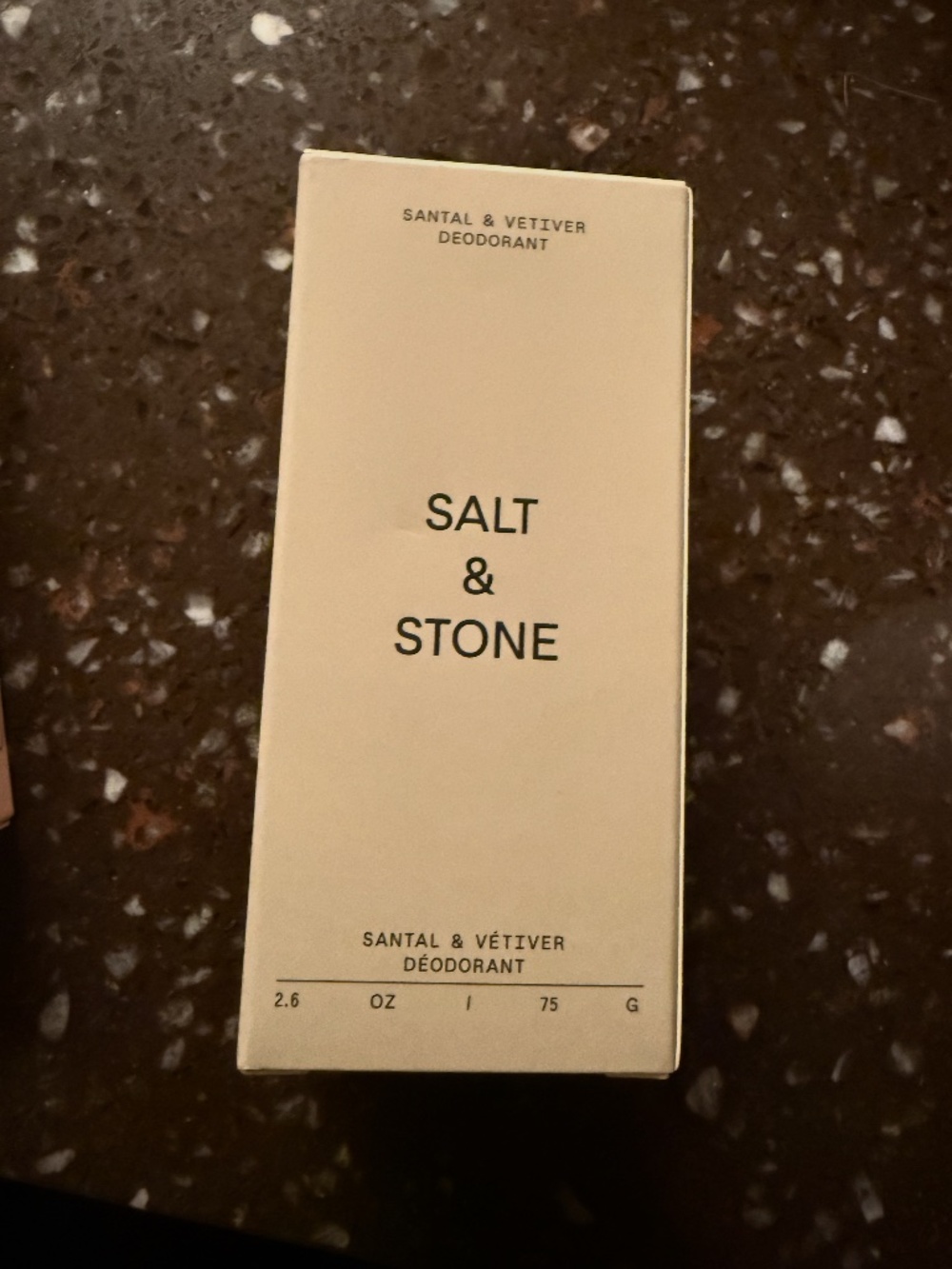 Salt & Stone Santal & Vetiver Deodorant 2.6oz NEW